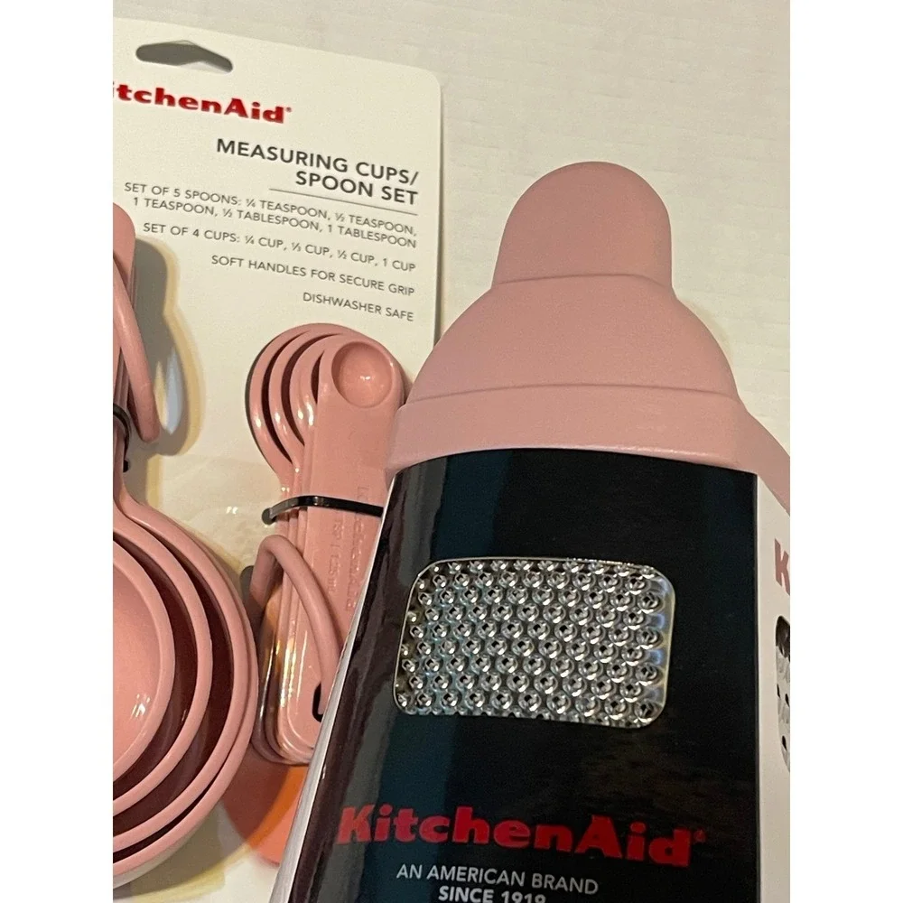 KitchenAid Kitchen Tool/Gadget 12 piece Set Rose Pink Grater Peeler Shears New